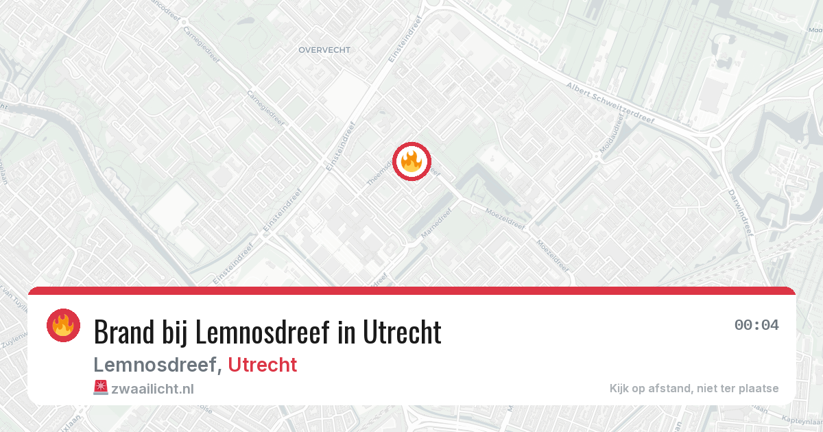 Brand bij Lemnosdreef in Utrecht — 14 jun 2026