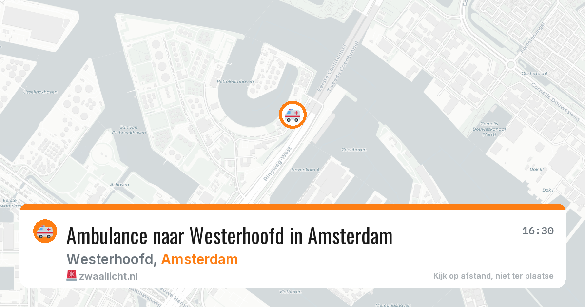 Ambulance naar Westerhoofd in Amsterdam — 12 aug 2026