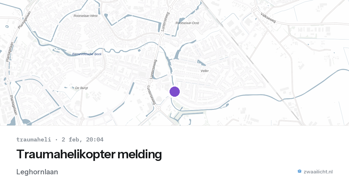 Traumahelikopter melding — 2 feb 2026