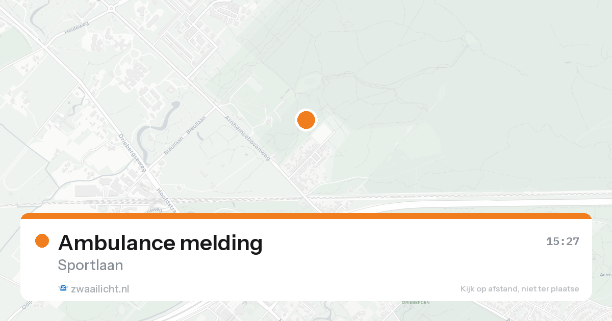 Ambulance melding — 7 feb 2026