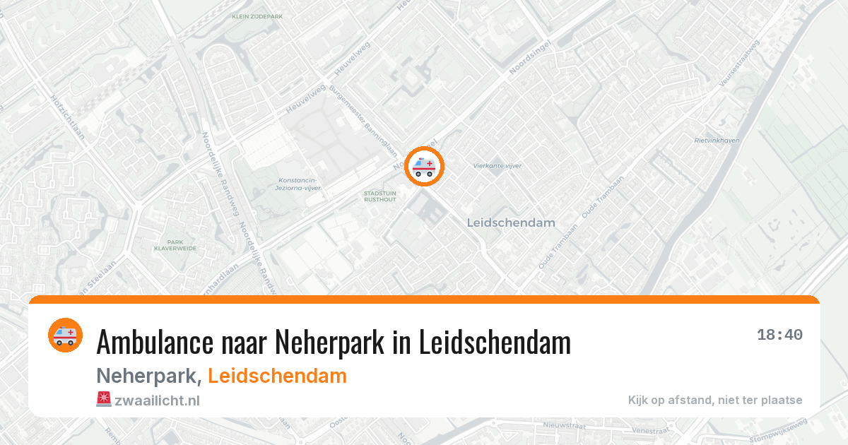 Ambulance naar Neherpark in Leidschendam — 8 apr 2026