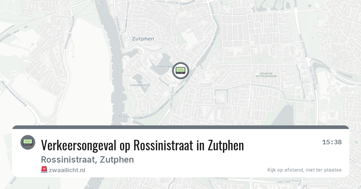 Verkeersongeval op Rossinistraat in Zutphen — 12 jun 2026