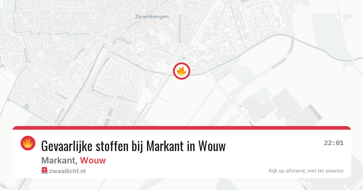 Gevaarlijke stoffen bij Markant in Wouw — 7 mei 2026
