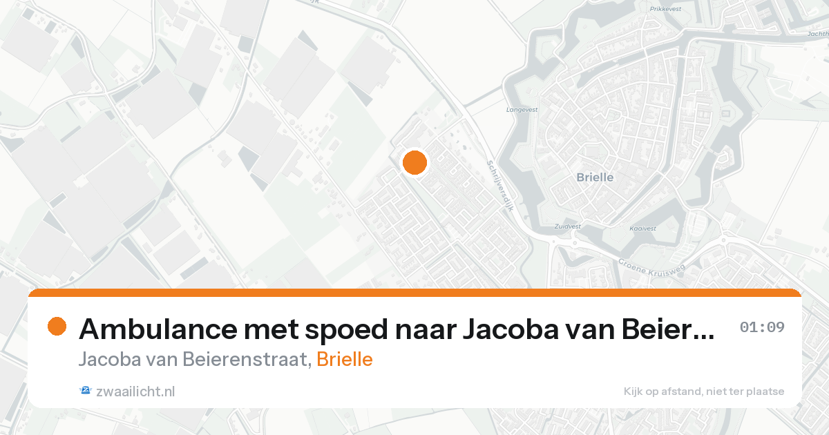 Ambulance met spoed naar Jacoba van Beierenstraat in Brielle — 23 aug 2026