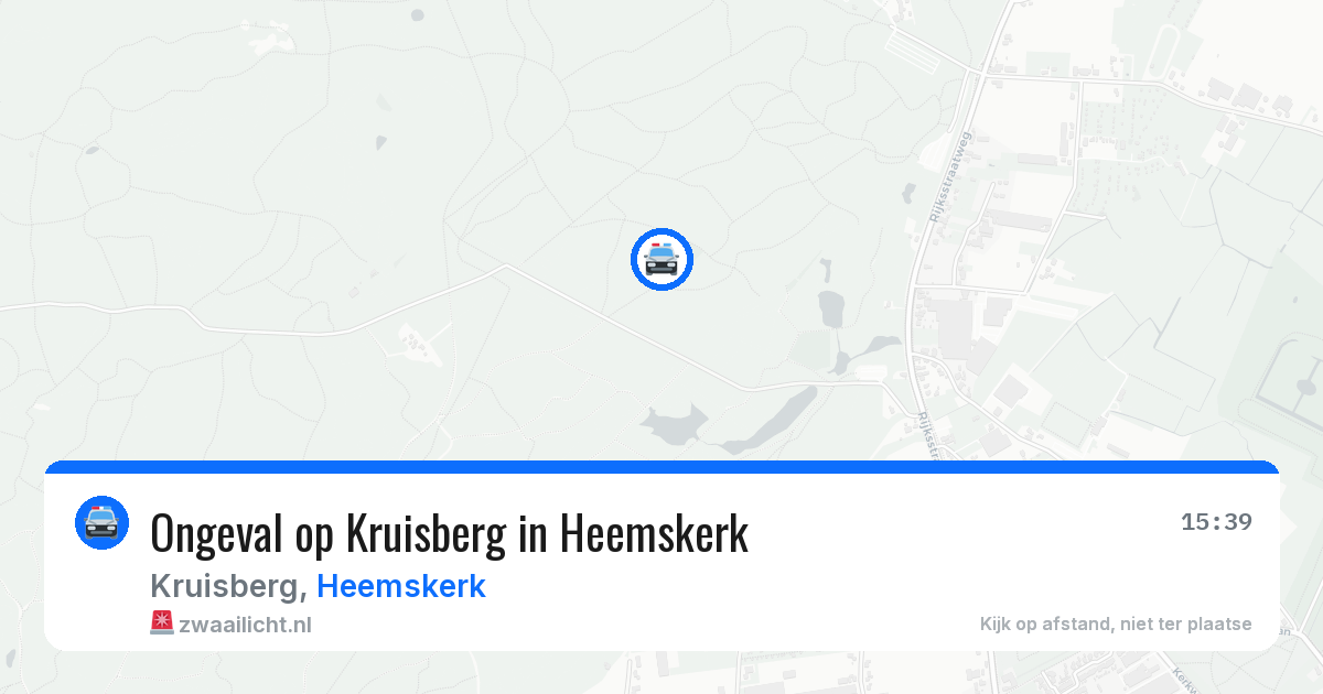 Ongeval op Kruisberg in Heemskerk — 31 jul 2026