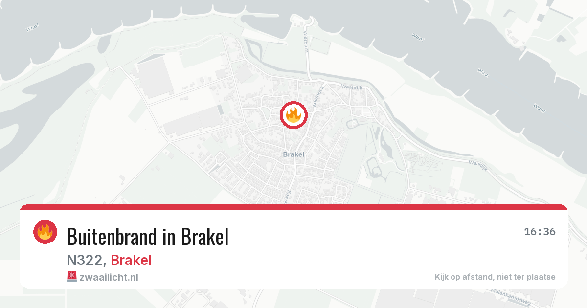 Buitenbrand in Brakel — 31 mei 2026