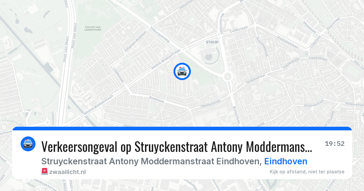 Verkeersongeval op Struyckenstraat Antony Moddermanstraat Eindhoven in Eindhoven — 2 jun 2026