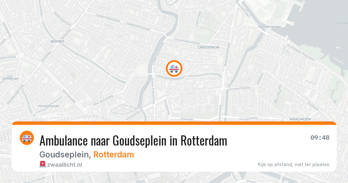 Ambulance naar Goudseplein in Rotterdam — 3 aug 2026