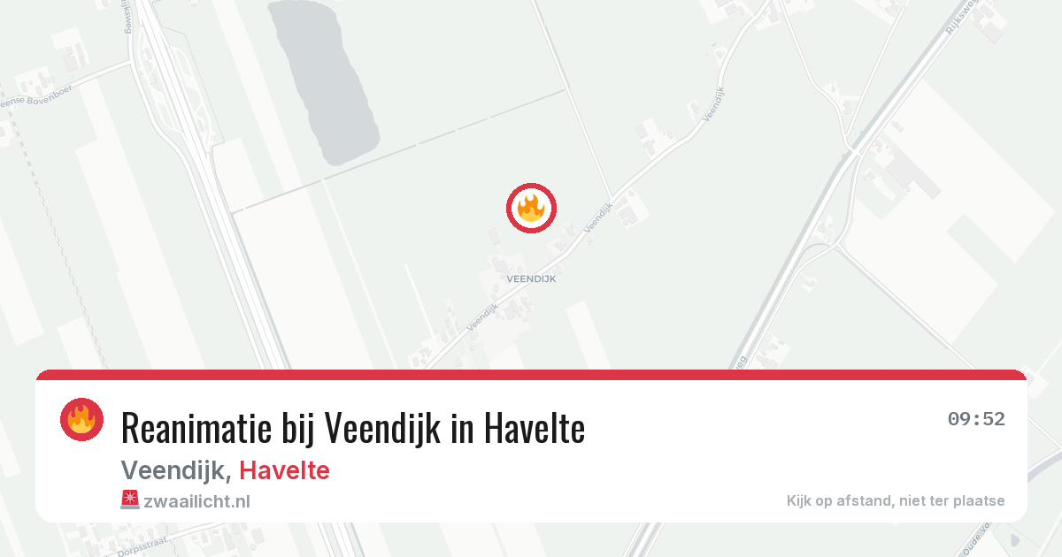 Reanimatie bij Veendijk in Havelte — 18 apr 2026
