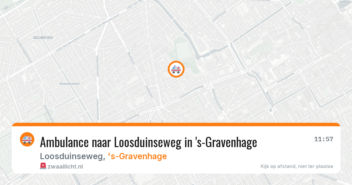 Ambulance naar Loosduinseweg in 's-Gravenhage — 21 feb 2026
