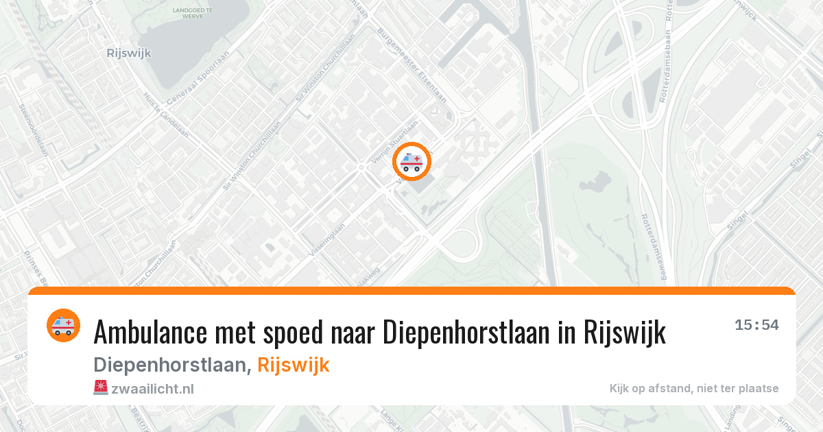 Ambulance met spoed naar Diepenhorstlaan in Rijswijk — 2 mrt 2026