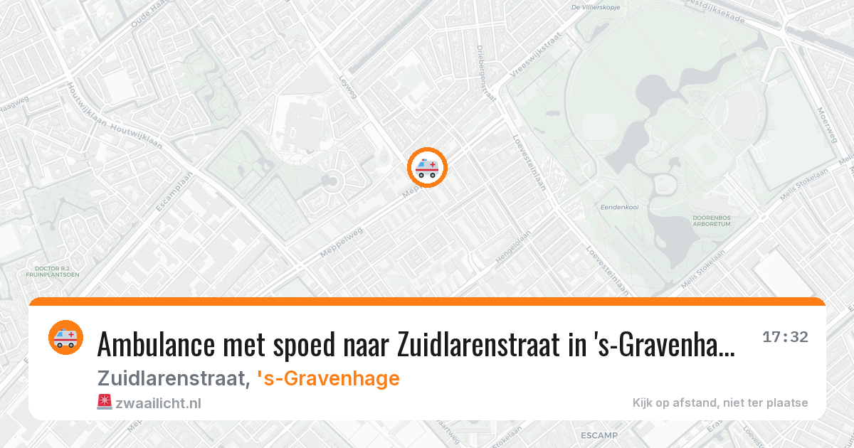Ambulance met spoed naar Zuidlarenstraat in 's-Gravenhage — 15 jun 2026