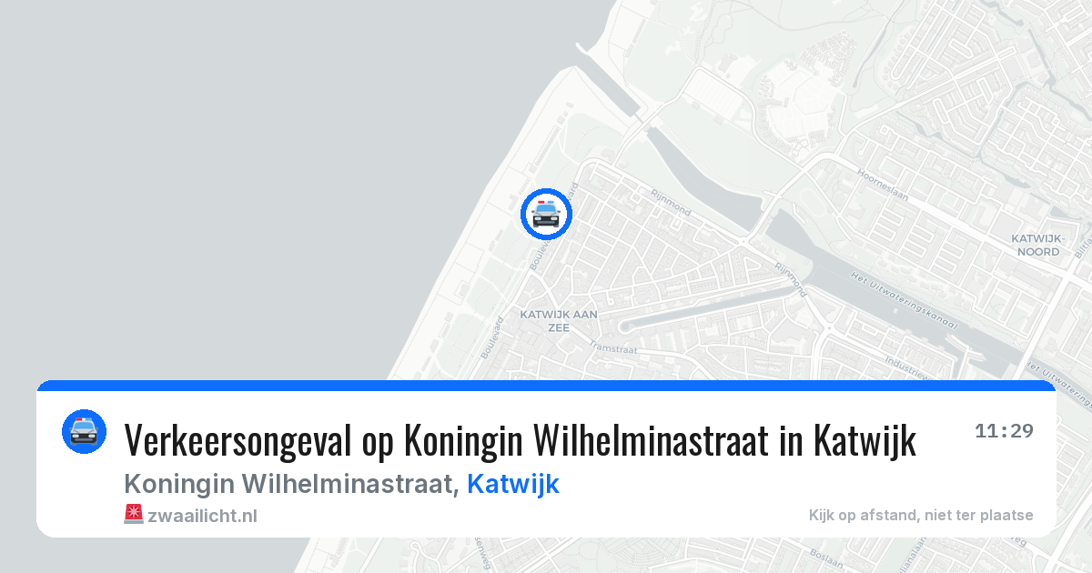 Verkeersongeval op Koningin Wilhelminastraat in Katwijk — 26 mei 2026