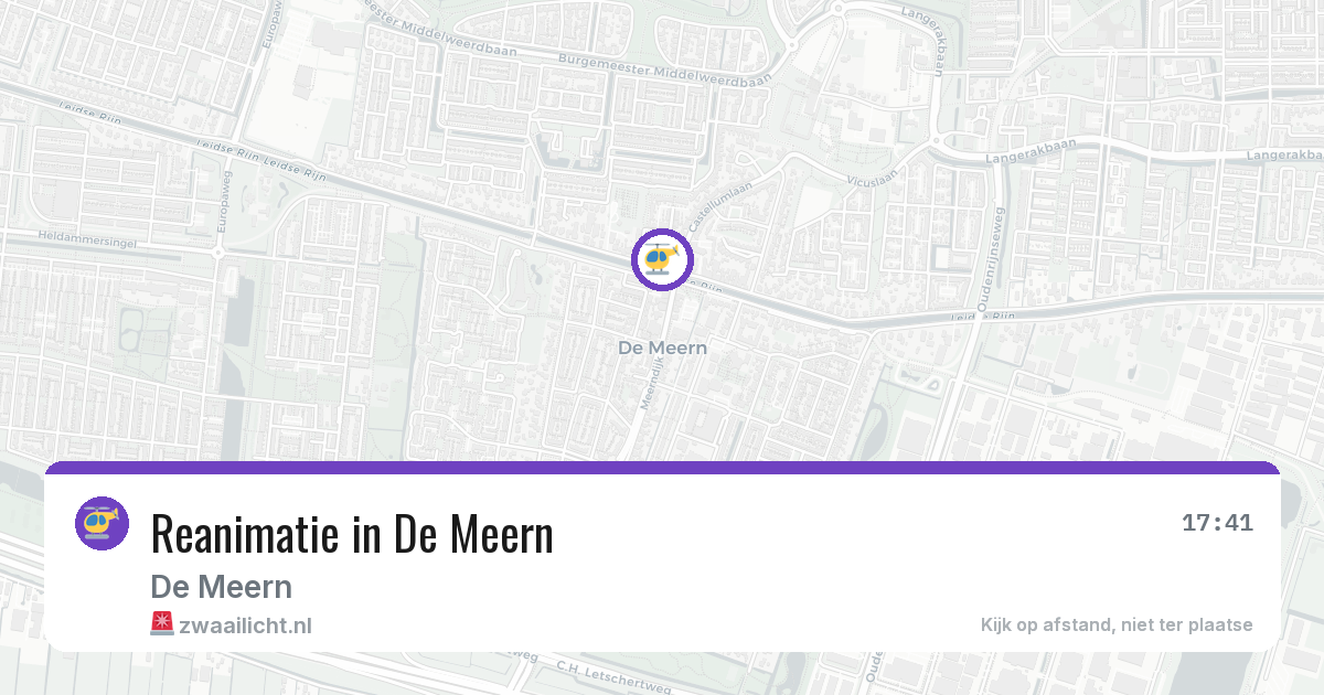 Reanimatie in De Meern — 27 jun 2026