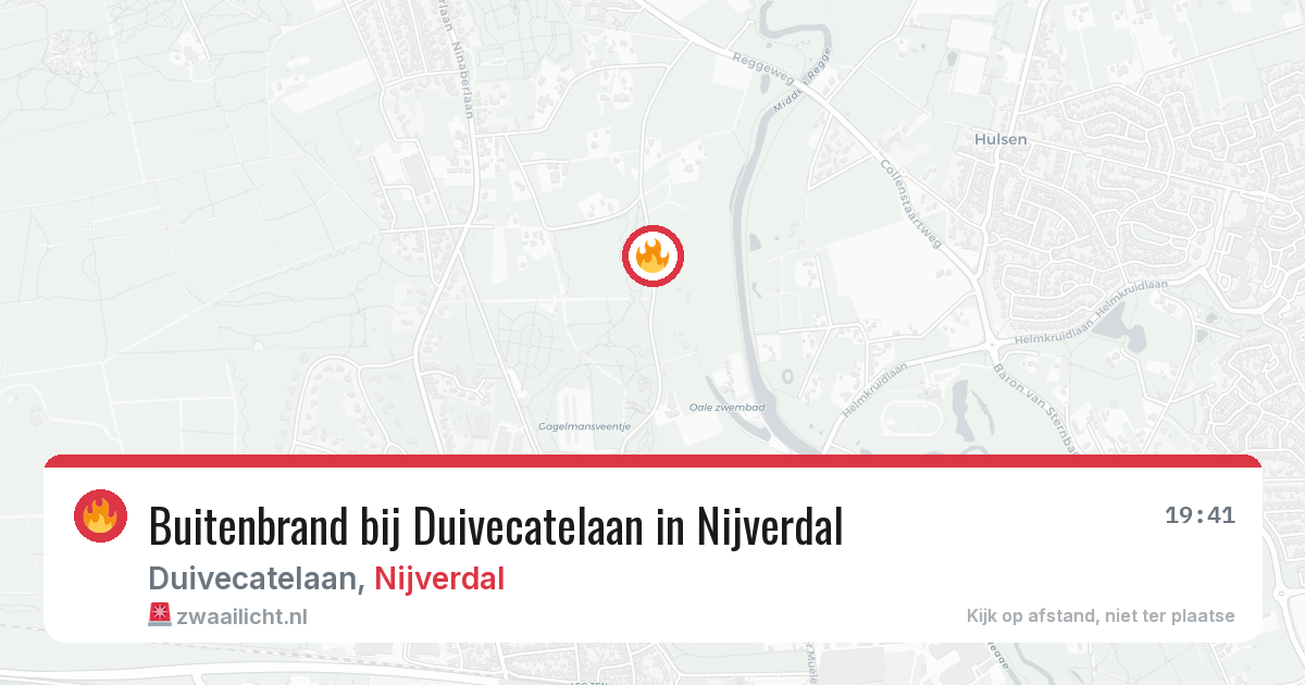 Buitenbrand bij Duivecatelaan in Nijverdal — 15 apr 2026
