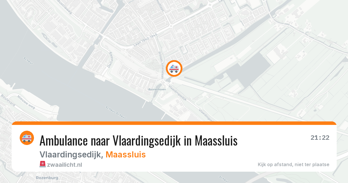 Ambulance naar Vlaardingsedijk in Maassluis — 17 jun 2026