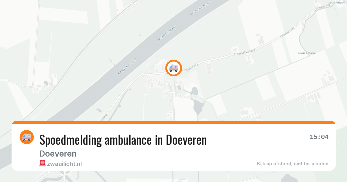 Spoedmelding ambulance in Doeveren — 2 aug 2026