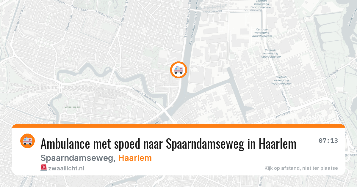 Ambulance met spoed naar Spaarndamseweg in Haarlem — 12 mrt 2026