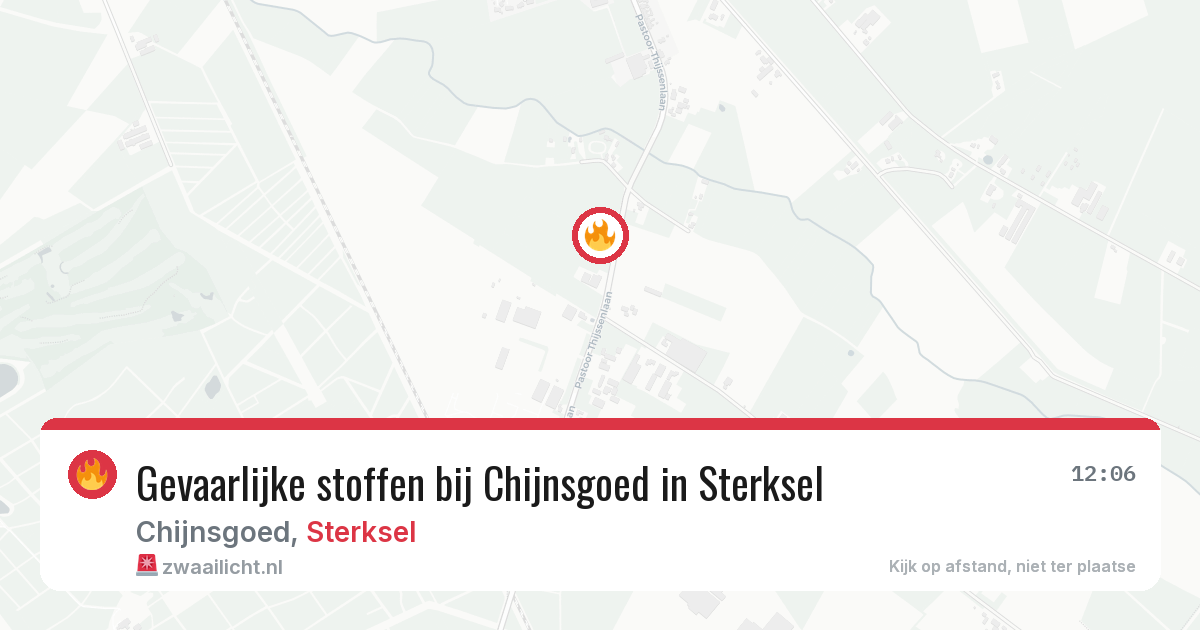 Gevaarlijke stoffen bij Chijnsgoed in Sterksel — 20 apr 2026