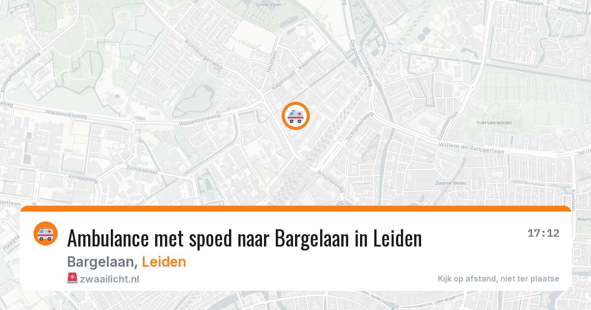 Ambulance met spoed naar Bargelaan in Leiden — 10 feb 2026