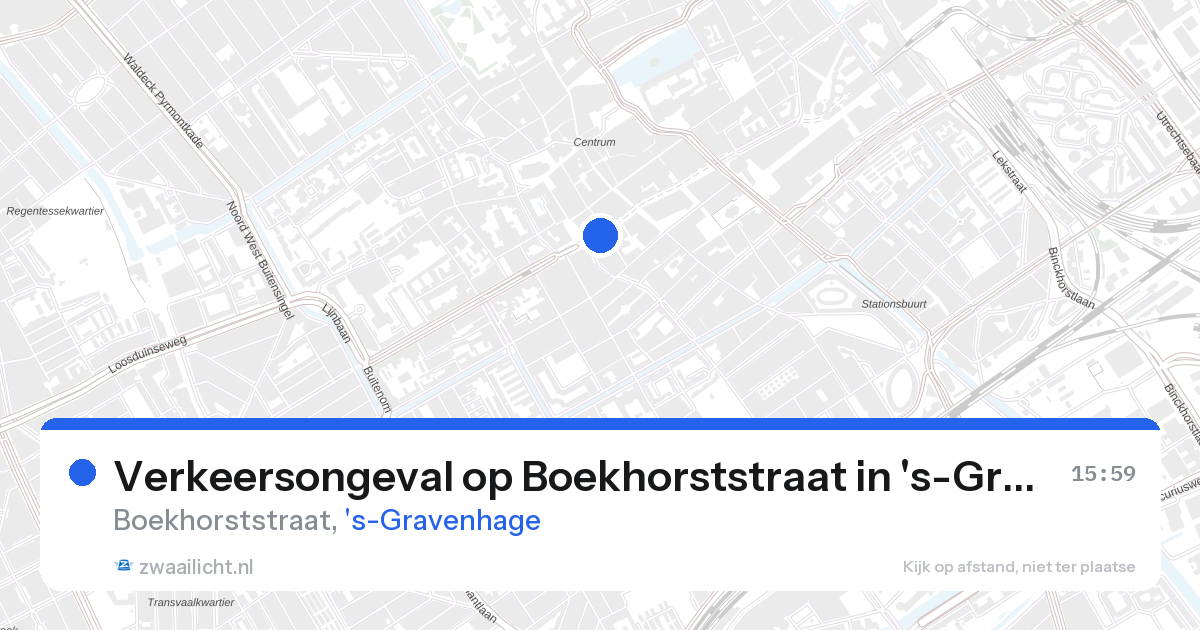 Verkeersongeval op Boekhorststraat in 's-Gravenhage — 27 aug 2026