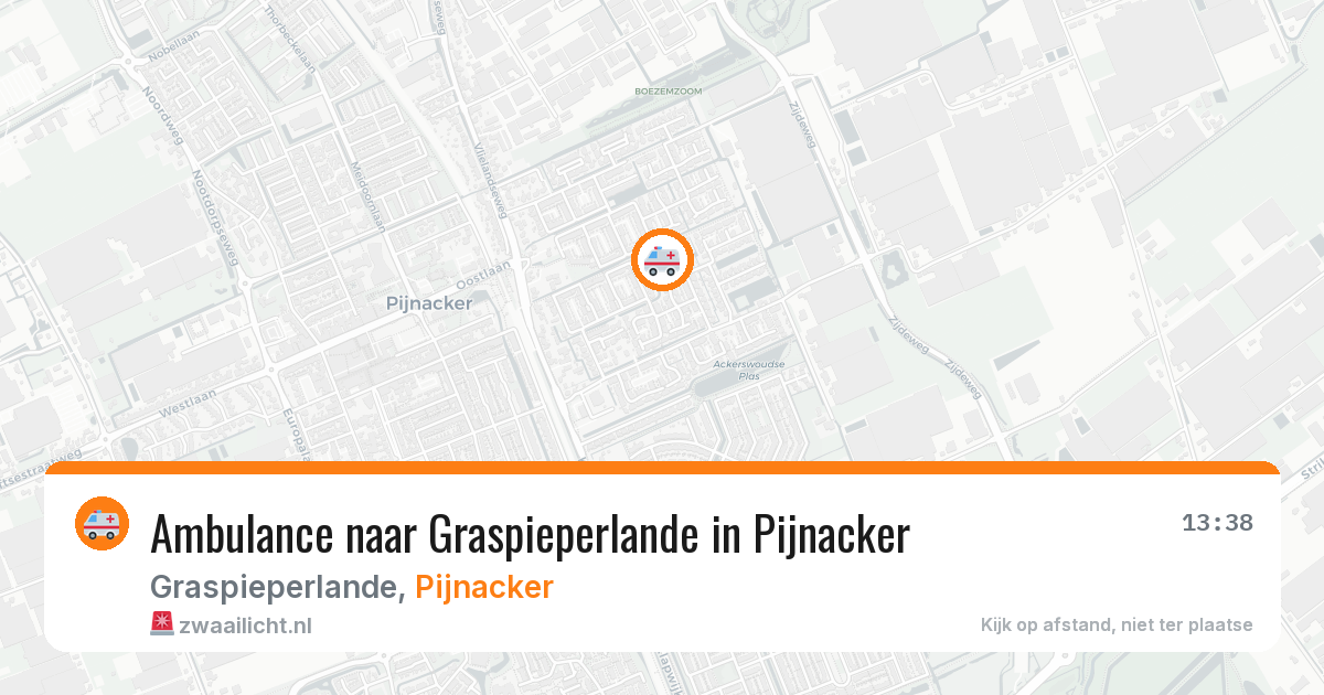 Ambulance naar Graspieperlande in Pijnacker — 2 aug 2026