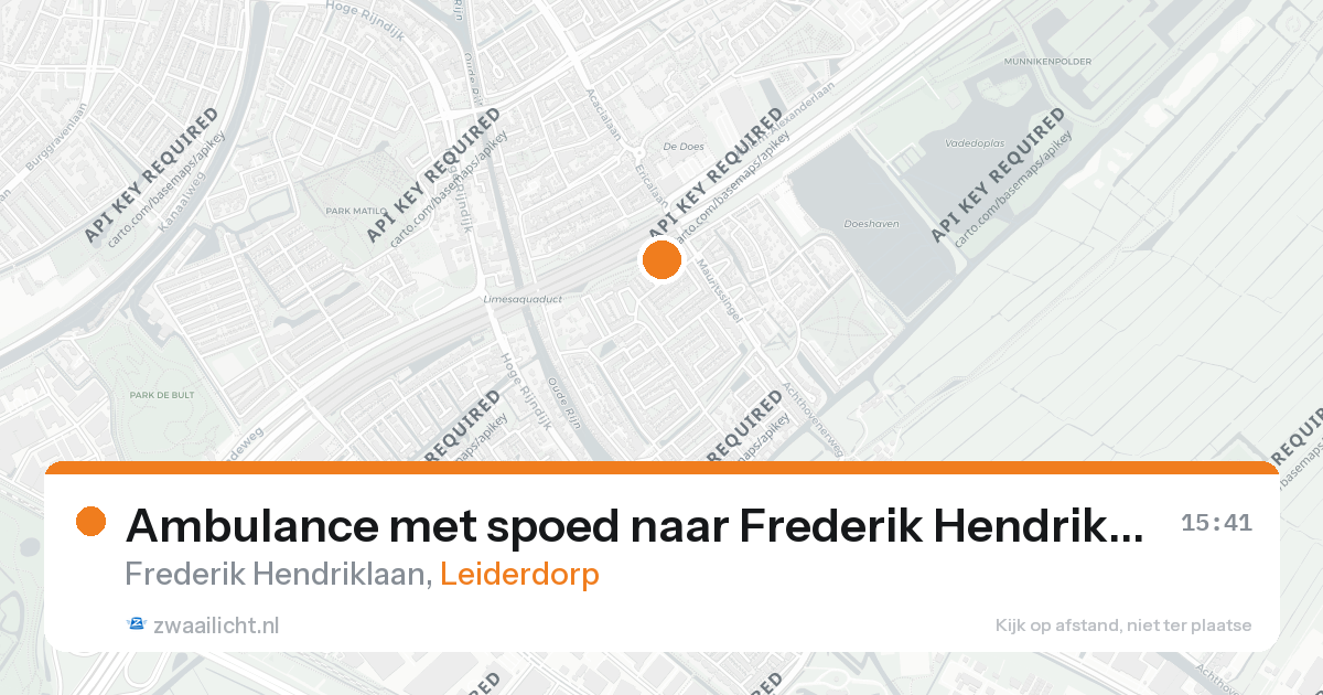 Ambulance met spoed naar Frederik Hendriklaan in Leiderdorp — 26 aug 2026