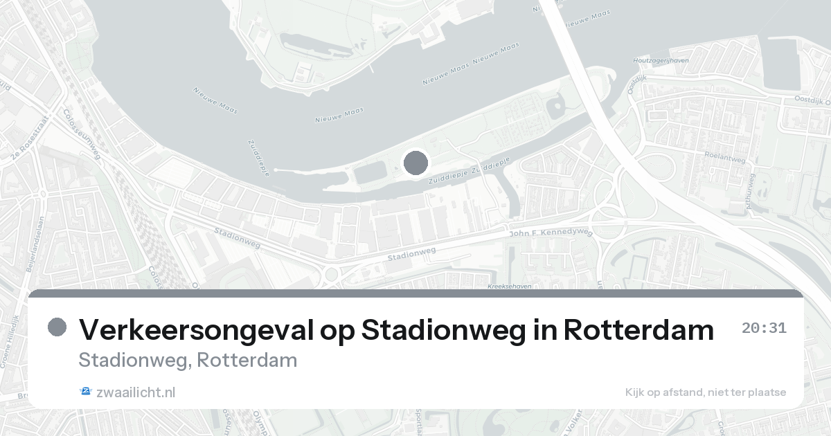 Verkeersongeval op Stadionweg in Rotterdam — 31 jan 2026