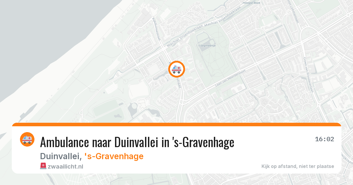 Ambulance naar Duinvallei in 's-Gravenhage — 22 mei 2026