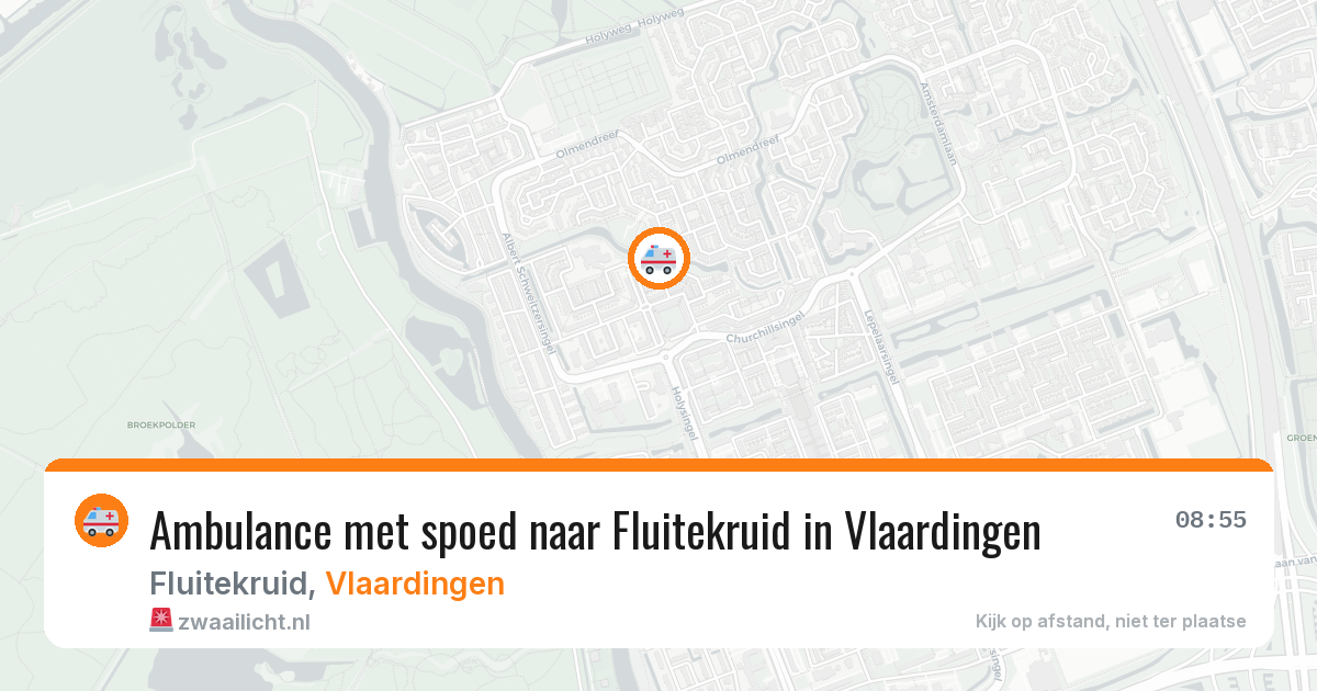Ambulance met spoed naar Fluitekruid in Vlaardingen — 20 mrt 2026
