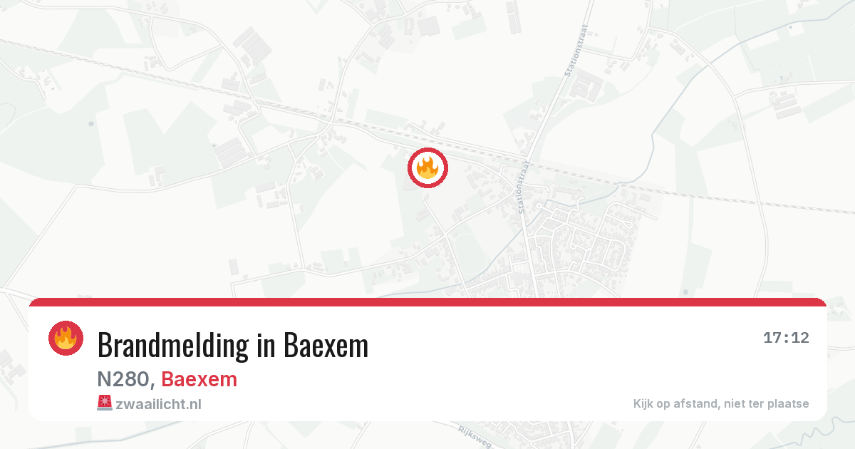 Brandmelding in Baexem — 11 aug 2026