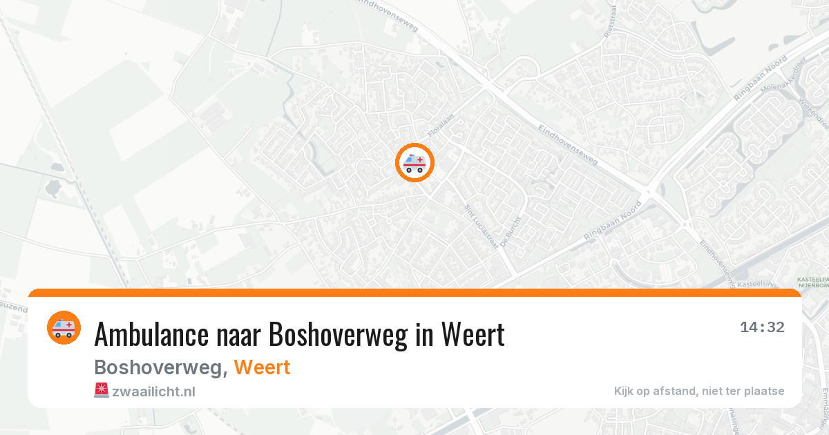Ambulance naar Boshoverweg in Weert — 25 jun 2026