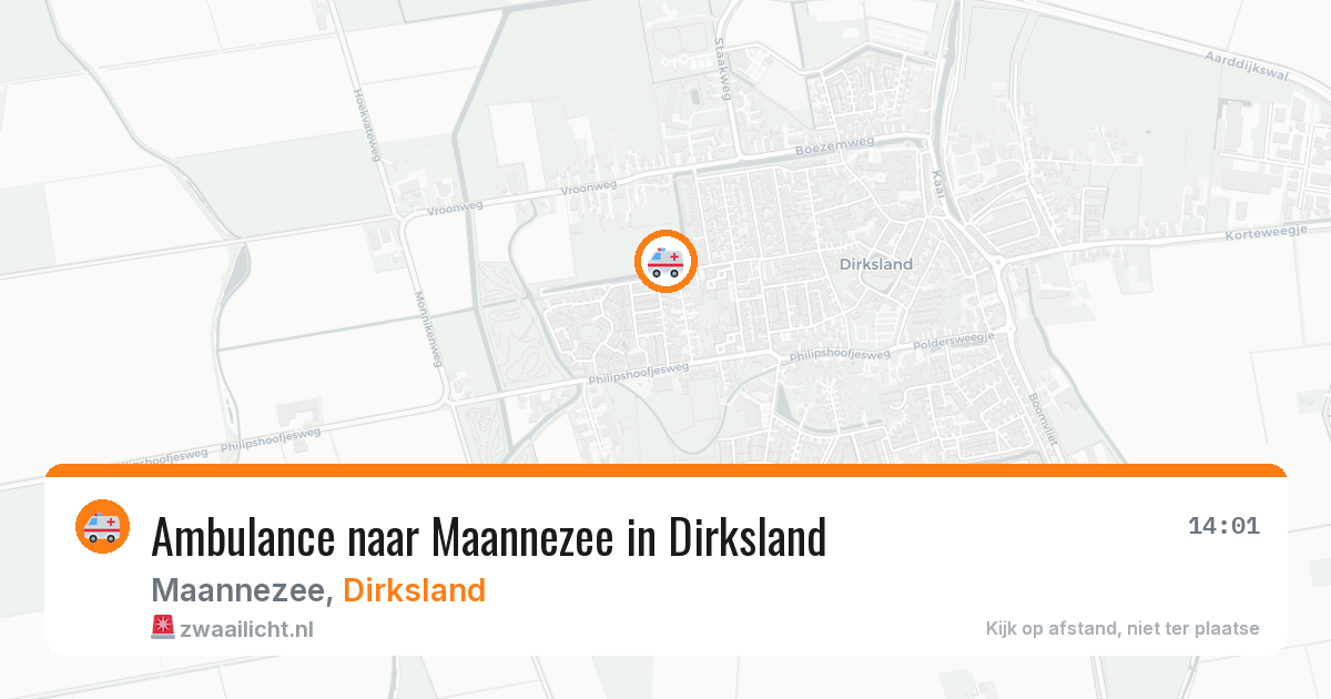 Ambulance naar Maannezee in Dirksland — 10 jun 2026
