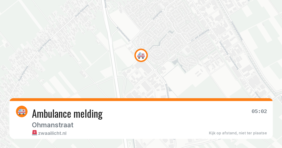 Ambulance melding — 5 mei 2026