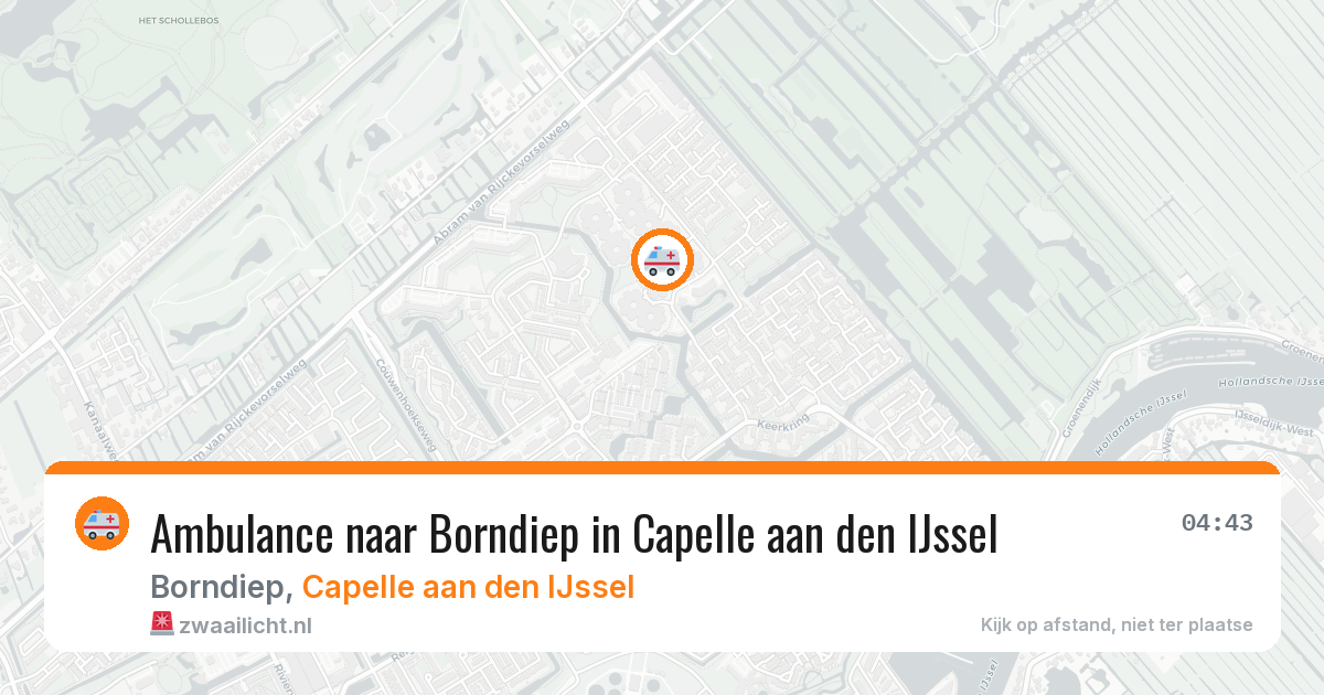 Ambulance naar Borndiep in Capelle aan den IJssel — 4 jun 2026