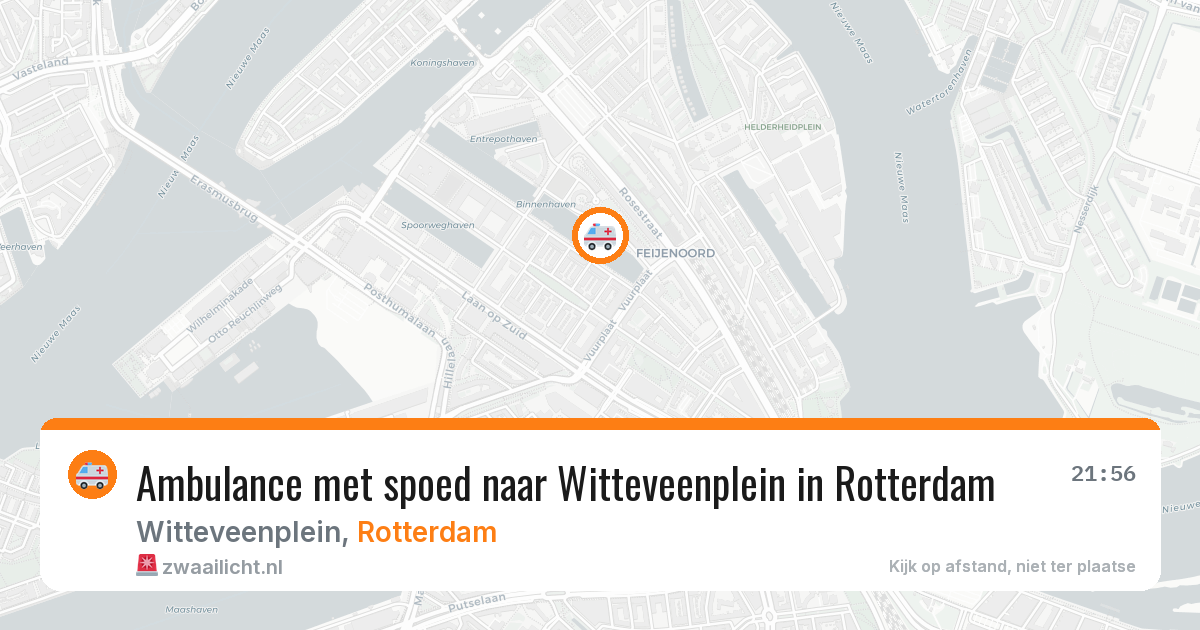 Ambulance met spoed naar Witteveenplein in Rotterdam — 11 apr 2026