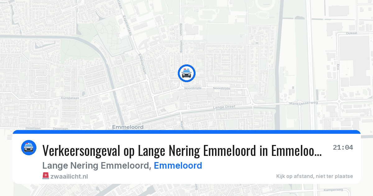 Verkeersongeval op Lange Nering Emmeloord in Emmeloord — 20 mei 2026