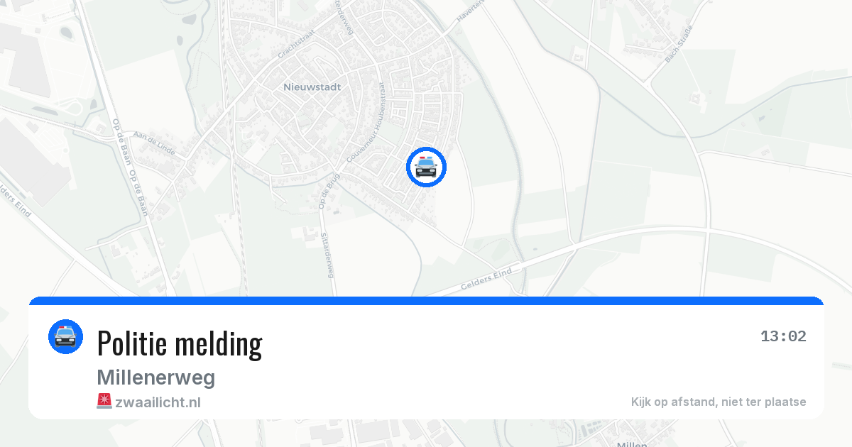 Politie melding — 8 jun 2026