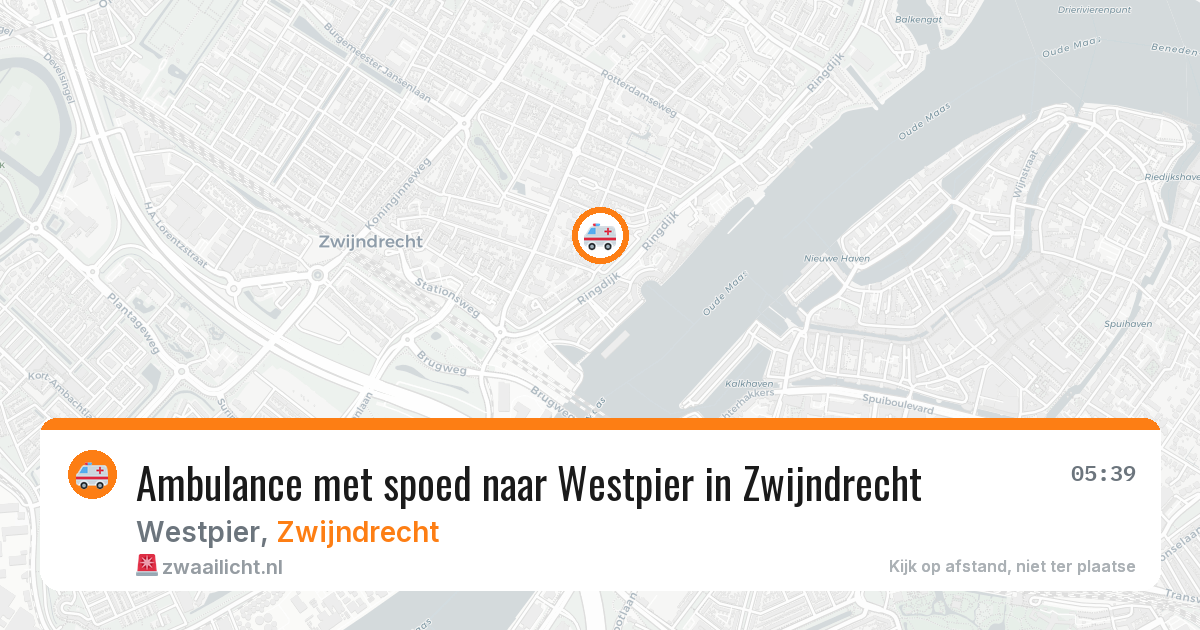 Ambulance met spoed naar Westpier in Zwijndrecht — 9 feb 2026