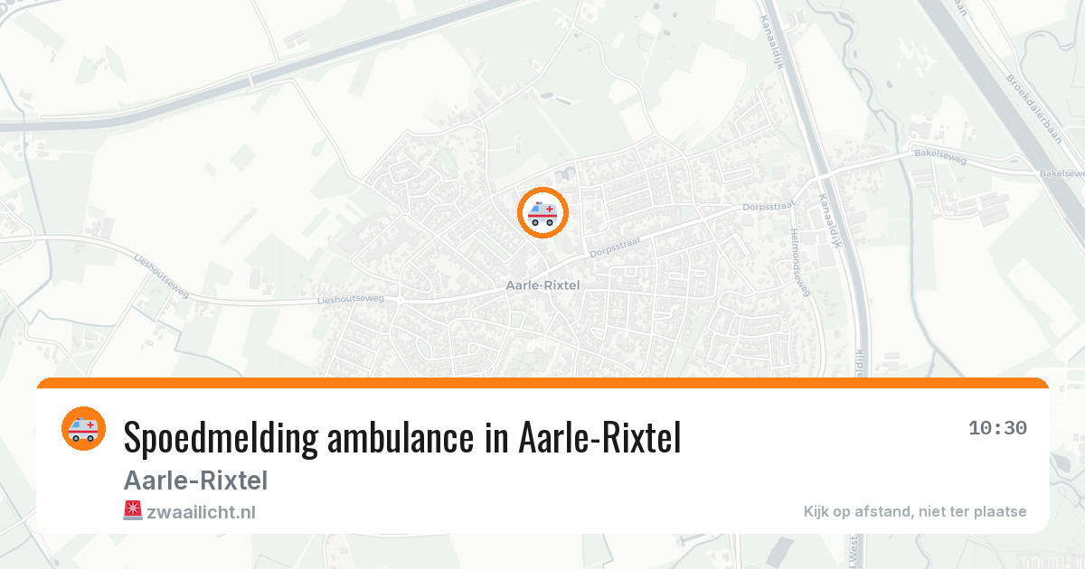 Spoedmelding ambulance in Aarle-Rixtel — 22 jan 2026