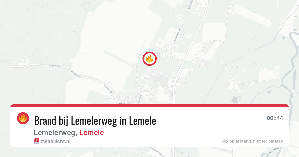 Brand bij Lemelerweg in Lemele — 7 aug 2026