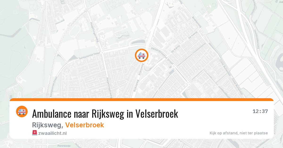 Ambulance naar Rijksweg in Velserbroek — 19 jun 2026