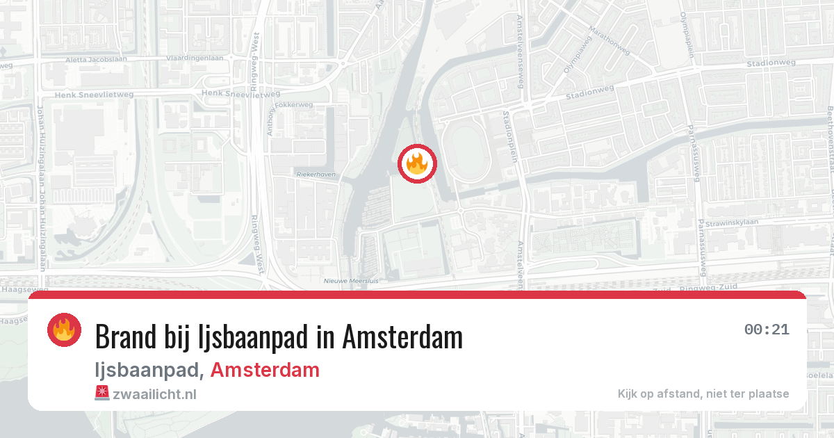 Brand bij Ijsbaanpad in Amsterdam — 30 jun 2026