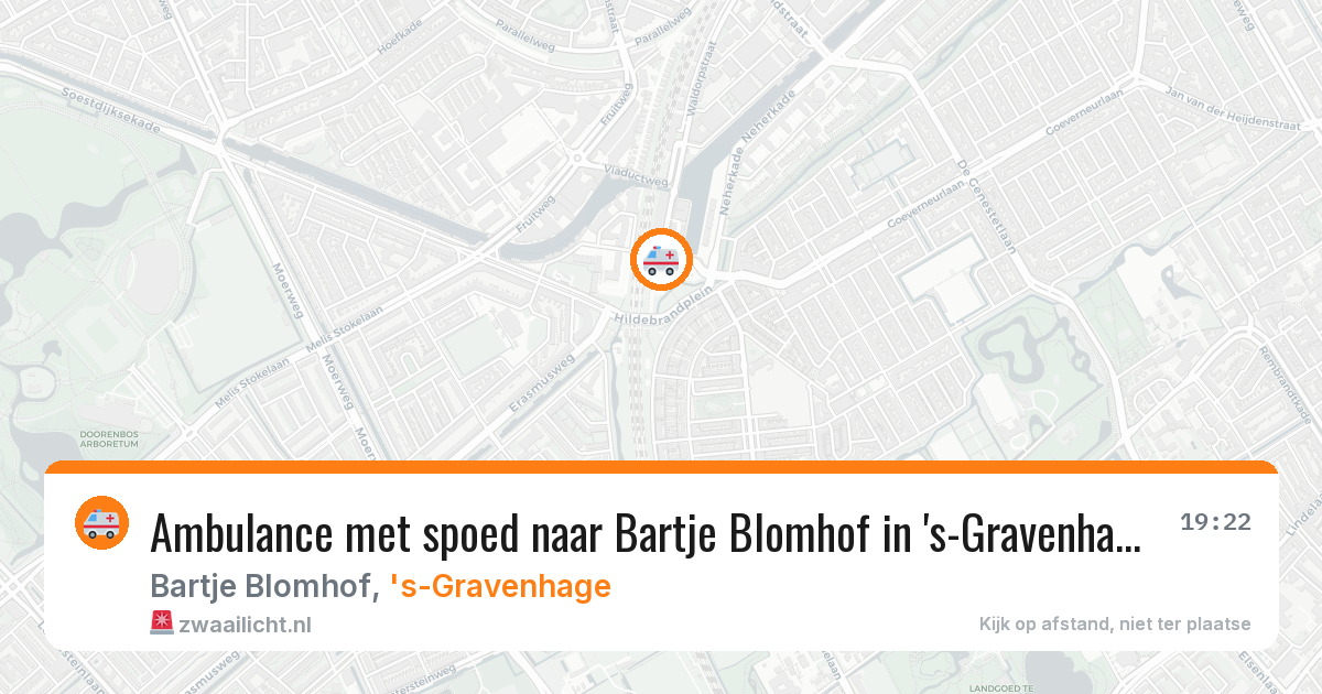 Ambulance met spoed naar Bartje Blomhof in 's-Gravenhage — 31 jul 2026