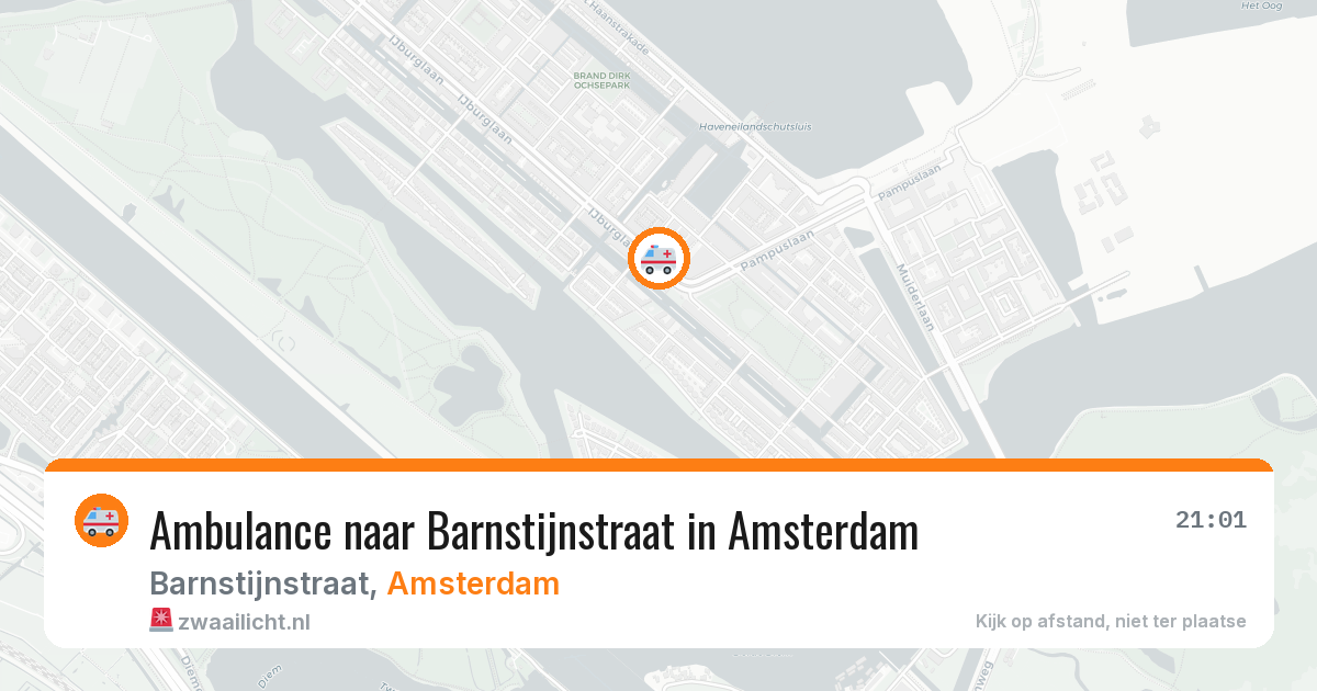 Ambulance naar Barnstijnstraat in Amsterdam — 6 aug 2026