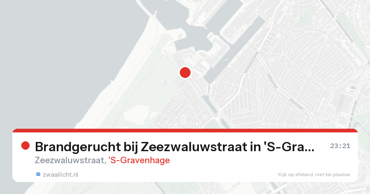 Brandgerucht bij Zeezwaluwstraat in 'S-Gravenhage — 15 aug 2026