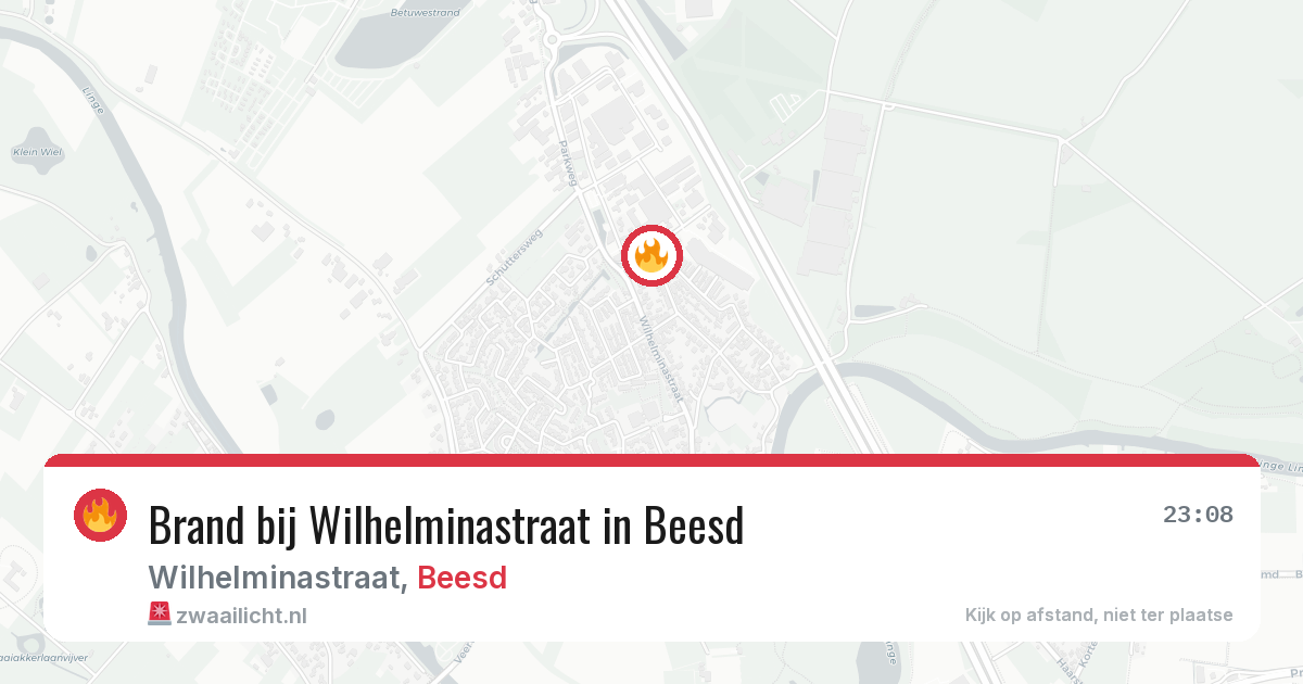 Brand bij Wilhelminastraat in Beesd — 11 mrt 2026
