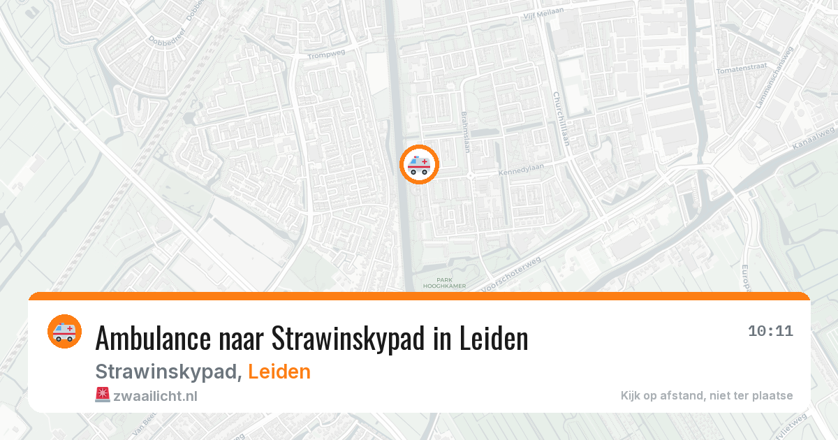 Ambulance naar Strawinskypad in Leiden — 6 aug 2026