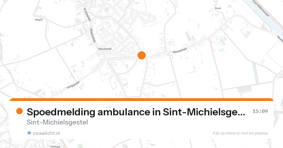 Spoedmelding ambulance in Sint-Michielsgestel — 24 aug 2026
