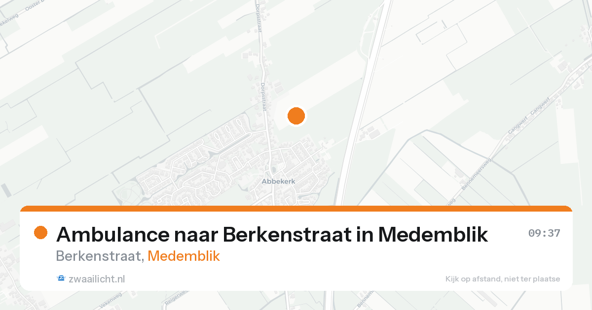 Ambulance naar Berkenstraat in Medemblik — 11 aug 2026